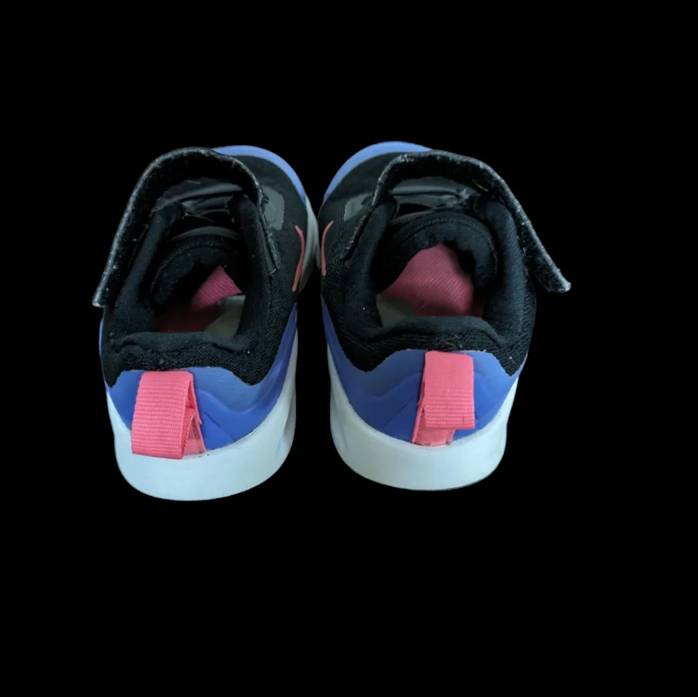 Toddler purple, pink and black Nike Downshifter sneakers size 8